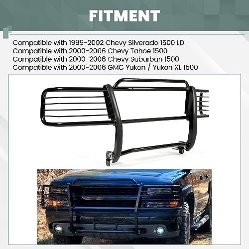 Chevy Silverado 1500 Brush Guard - Black Steel