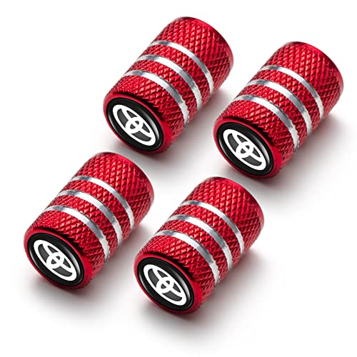 Toyota Car Tire Valve Stem Cap Cover Set