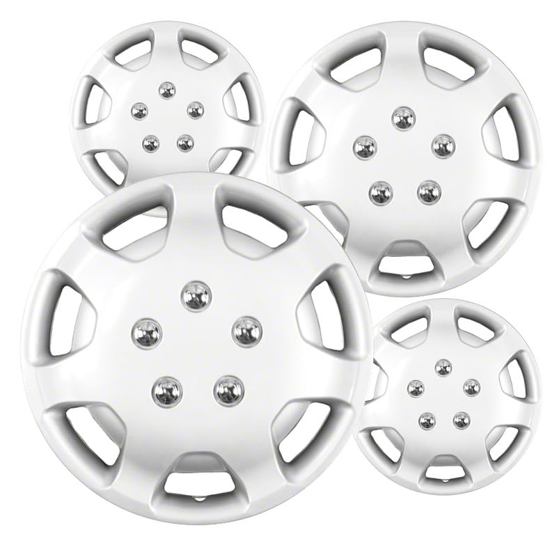 Silver ABS Hubcap Set for 1991-1994 Toyota Camry