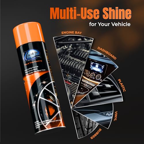 Nick's High Gloss Tire Shine Spray (1 Pack) - Ultimate Wet Finish for Cars, Trucks, Motorcycles