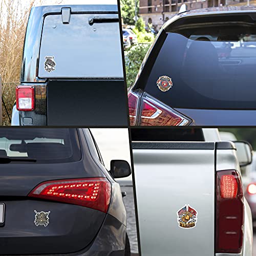 Military Decals (4in,4pack): Vinyl Soldiers Cross Stickers