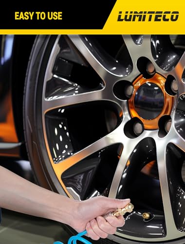 LUMITECO 2-Pack Ball Foot Air Chuck Set with Quick Connect