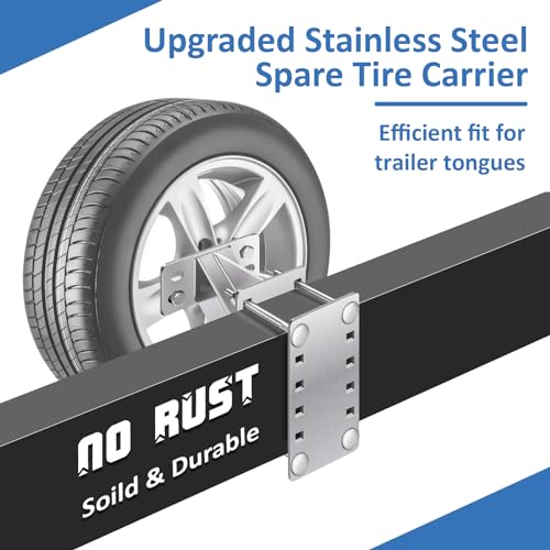Stainless Steel Spare Tire Carrier for 4-6 Lugs
