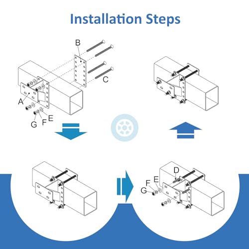 Stainless Steel Spare Tire Carrier for 4-6 Lugs