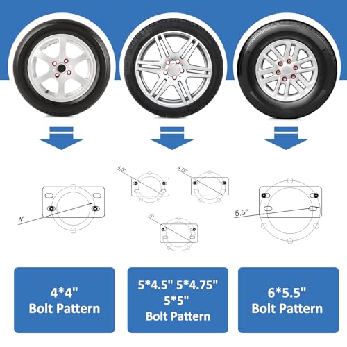 Stainless Steel Spare Tire Carrier for 4-6 Lugs