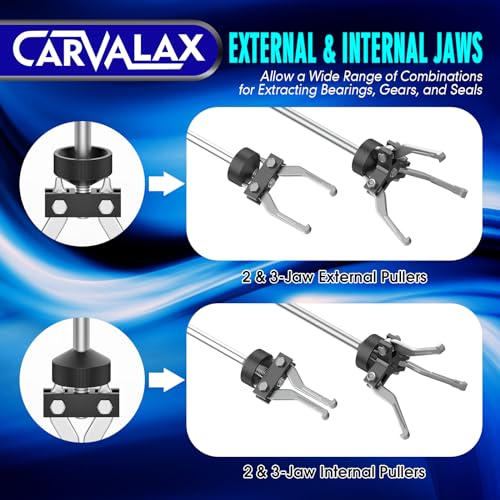 CARVALAX 9-Way Slide Hammer Puller Set - 18PCS
