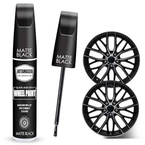 Matte Black Rim Touch Up Paint - Easy Wheel Scratch Repair Kit