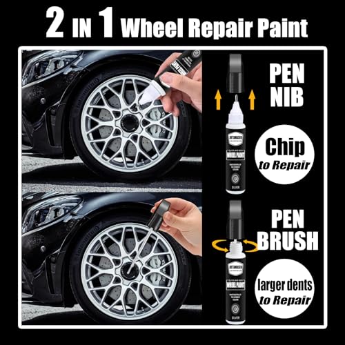 Matte Black Rim Touch Up Paint - Easy Wheel Scratch Repair Kit