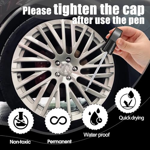 Matte Black Rim Touch Up Paint - Easy Wheel Scratch Repair Kit