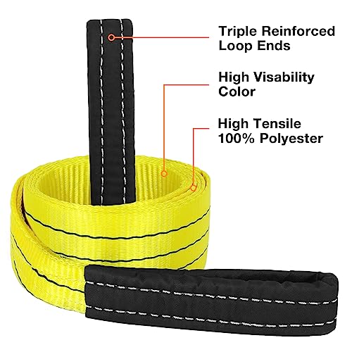 Heavy Duty 3" x 8ft Off-Road Tow Strap