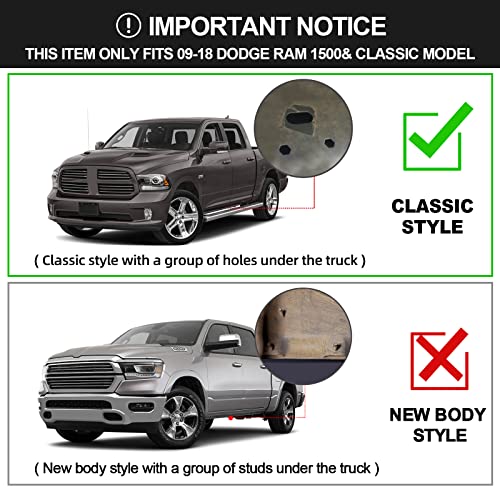 6" Side Steps for 2009-2018 Dodge Ram Trucks
