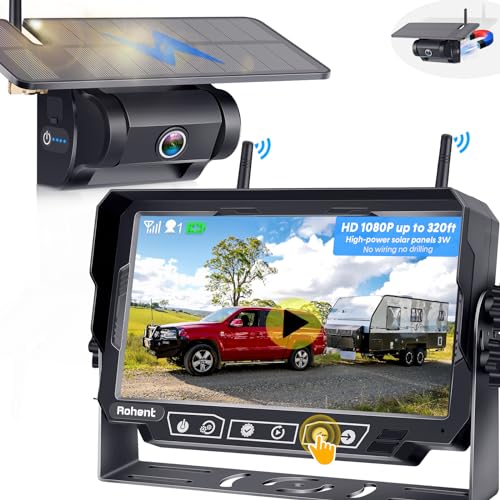 Rohent N12 Magnetic Solar Wireless RV Backup Camera