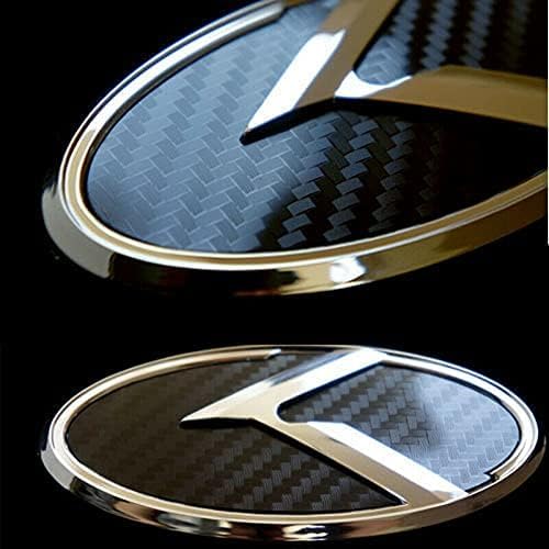 NIZMA Black Rear & Front Sticker Set: Car Emblem Logo Badges