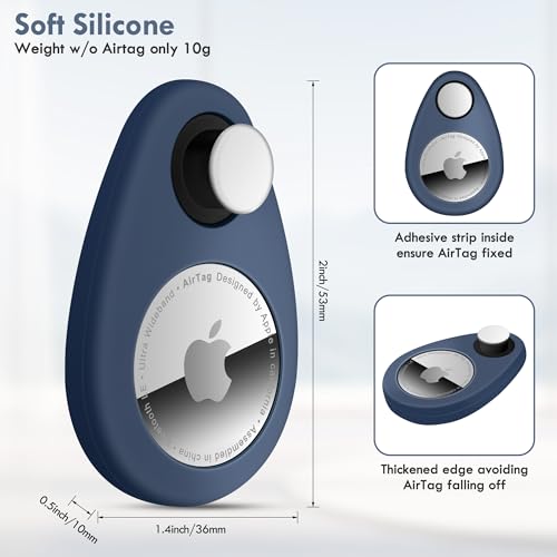 Lulaven Airtag Holder: Hidden 2-Pack GPS Tracker