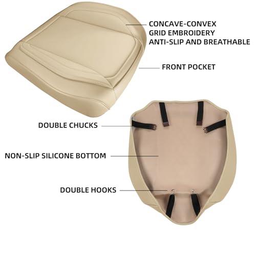 CAPITAUTO Lot de 2 housses de siège en cuir synthétique