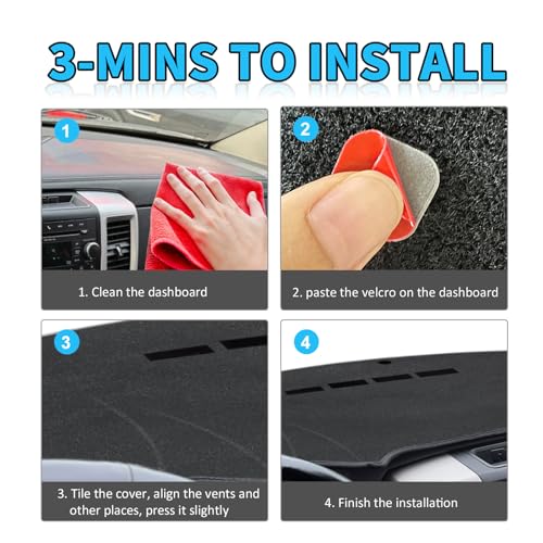 Custom Fit Gray Dash Cover for Dodge Ram