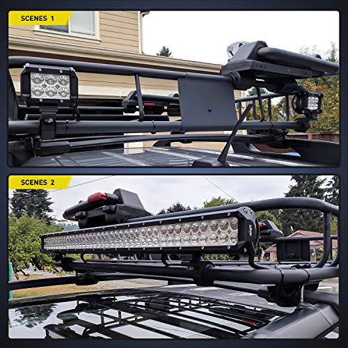 Nilight 2PCS LED Light Bar Mounting Kit for Vehicles