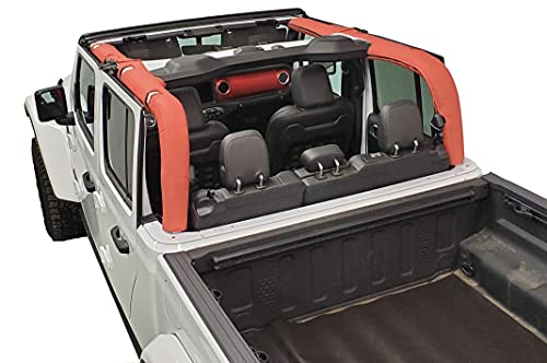 Jeep JT 4 Door PU Roll Bar Cover, Black