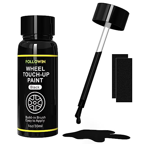 Black Rim Touch Up Paint Kit for Cars