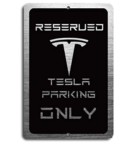 Voss Tesla Reserved Parking Aluminum Sign - All Weather