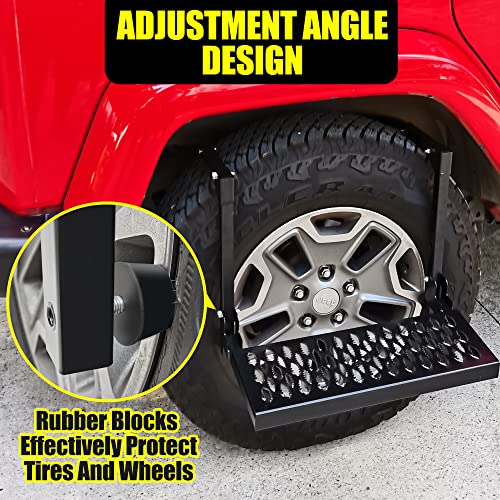 Foldable Tire Step for Trucks and SUVs - 350lb Max