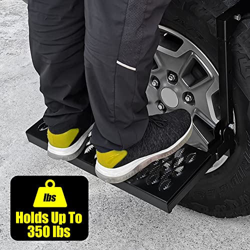 Foldable Tire Step for Trucks and SUVs - 350lb Max