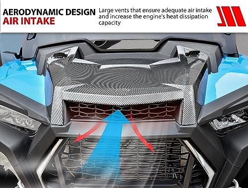 SAUTVS Carbon Fiber Turbo Hood Scoop for RZR XP 1000/ RZR TURBO