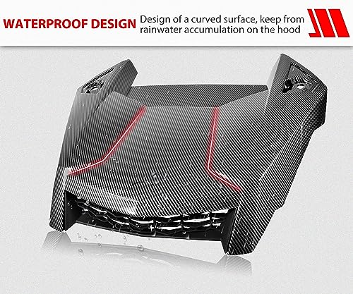 SAUTVS Carbon Fiber Turbo Hood Scoop for RZR XP 1000/ RZR TURBO