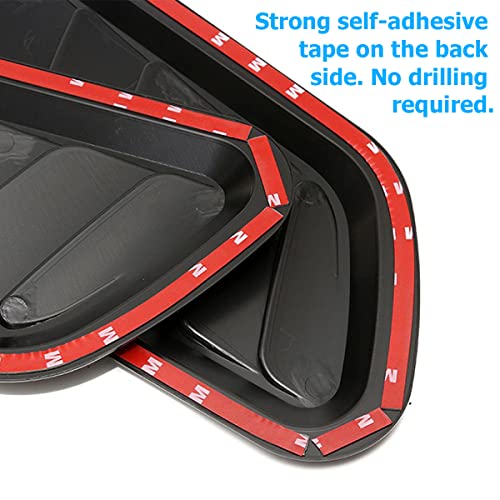 Universal Silver Car Hood Vents - Set of 2