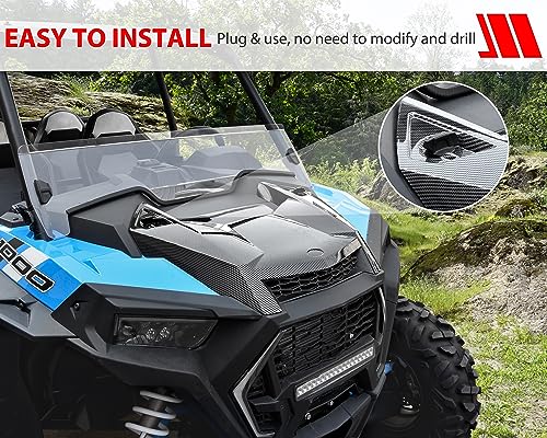 SAUTVS Carbon Fiber Turbo Hood Scoop for RZR XP 1000/ RZR TURBO