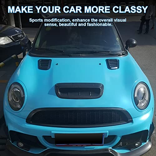 Universal Silver Car Hood Vents - Set of 2