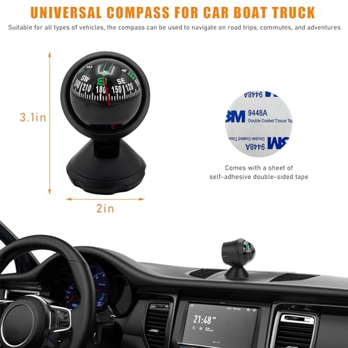 SUV Car Compass Ball, Adjustable Mount Navigation Guide
