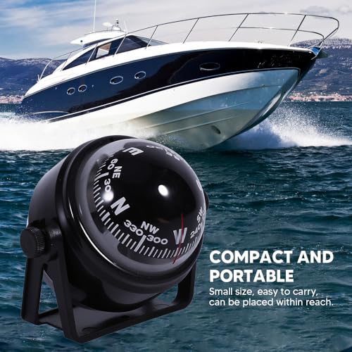 Adjustable dash compass for boats, ships, cars, trucks