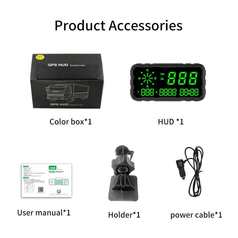 Skymii C3012 Universal Digital GPS Car Speedometer Heads Up Display