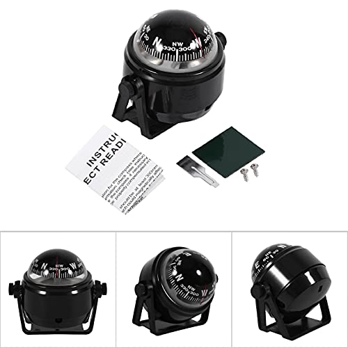Adjustable dash compass for boats, ships, cars, trucks