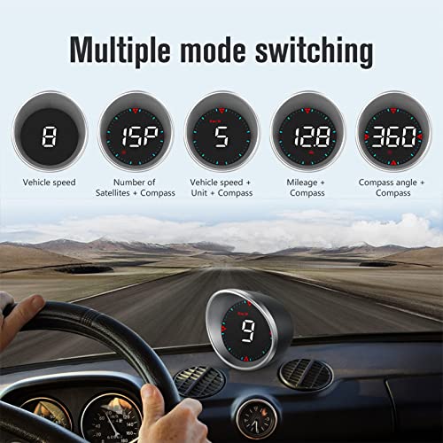 Shkalacar GPS Digital Speedometer with Overspeed and Fatigue Alarm