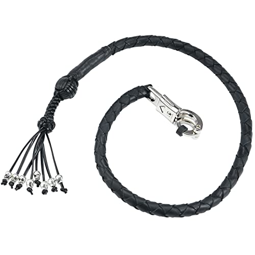 42" Genuine Leather Biker Motorcycle Handlebar Get Back Whip