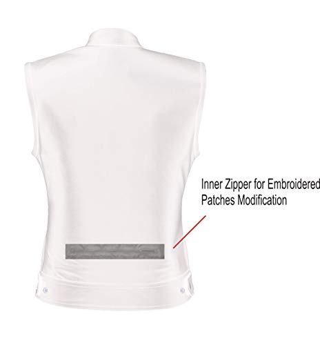 A&H Apparel Women's Club Style Motorcycle Leather Vest