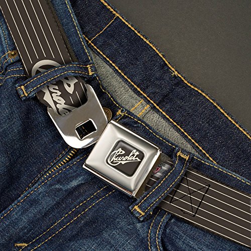 Chevy Seatbelt Buckle Belt, Multicolor, 1.5" Wide - 24-38