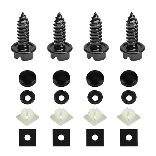 Ziciner Rustproof License Plate Screw Kit - 4PCS