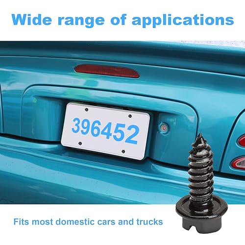 Ziciner Rustproof License Plate Screw Kit - 4PCS