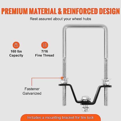 VEVOR Spare Tire Carrier with Lock, 160 lbs Capacity