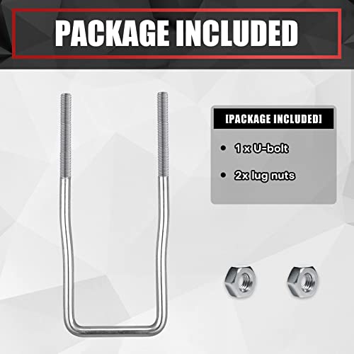 VIAGL U-Bolt Spare Tire Mount for Boat Trailer