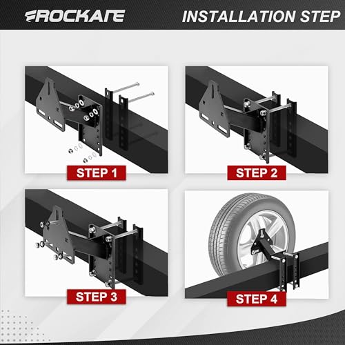 Trailer Spare Tire Carrier with 200 LBs Capacity