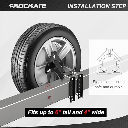 Trailer Spare Tire Carrier with 200 LBs Capacity