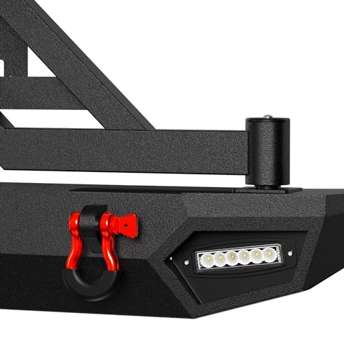 Off-road Rear Bumper with Spare Tire Carrier for Jeep Wrangler JK/JKU