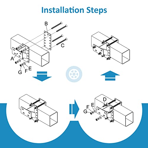 Heavy Duty Spare Tire Carrier for Boat Trailers