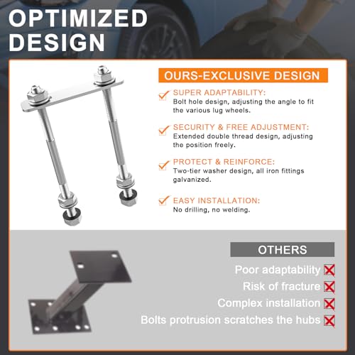 Universal Upgrade Spare Tire Carrier, 120LBS Weight Capacity