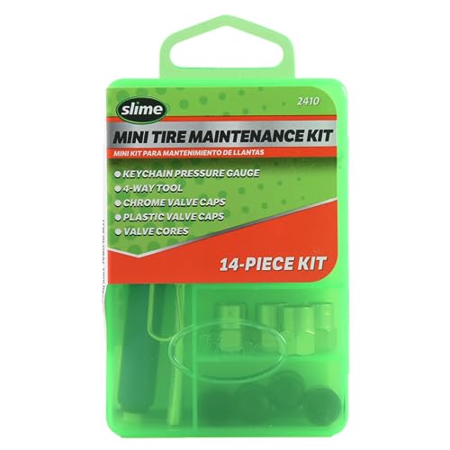 Slime 2410 Tire Repair Kit, 14-Piece, Compact, Chrome