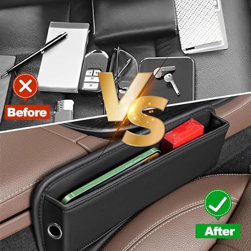 Car Seat Gap Filler Organizer for Phones, Glasses, Keys